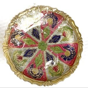 𝅺NEW-PAINTED/ENAMEL/ETCHED Carved Edges Brass Plate